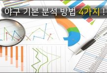 야구 기본 분석 방법 4가지 !