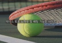 테니스 배팅 노하우 및 테니스 토토 사이트