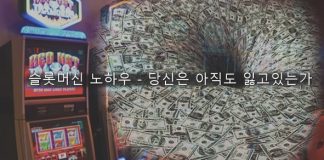 슬롯머신 노하우 – 당신은 아직도 잃고 있는가?